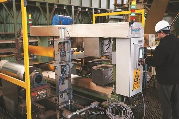 مجهز شدن خط قلع اندود فولاد مبارکه به سامانه پیشرفته ضخامت سنجی برخط