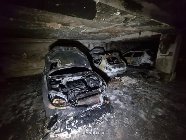 آتشسوزی گسترده در پارکینگ یک ساختمان مسکونی در بزرگراه خرازی